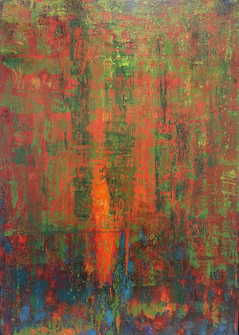Abstract #8 by Sergio Murillo, acrylic on canvas abstract painting at El Dorado Gallery