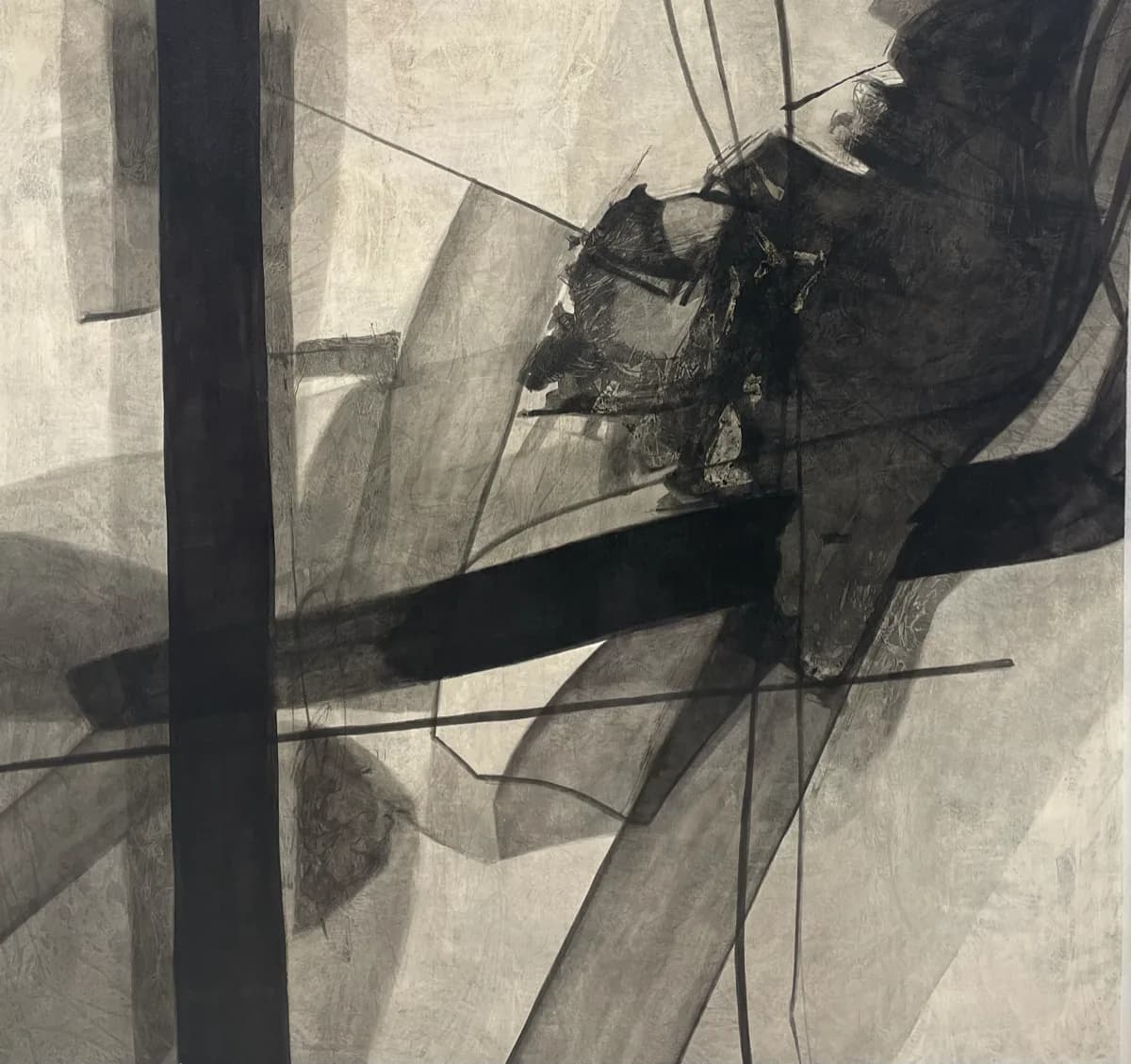 Misterioso by Portal Pasten, acrylic on canvas abstract painting at El Dorado Gallery