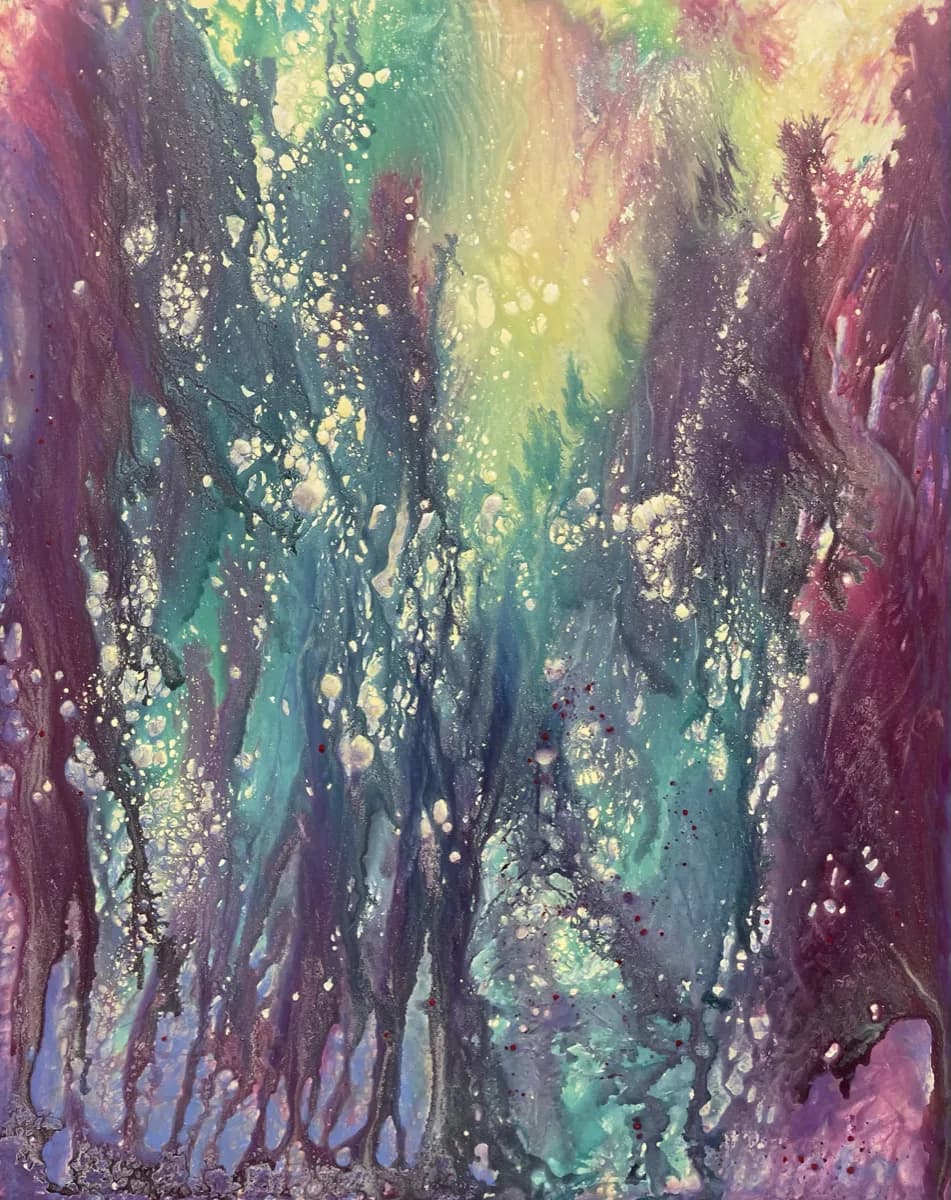 Psychedelic Universe II by Steven Lavaggi, acrylic on canvas painting at El Dorado Gallery
